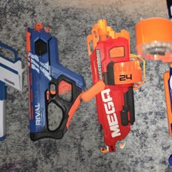 4 Full Auto Battery Powered Motorized Nerf Guns