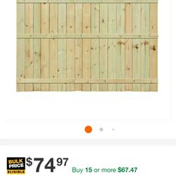 6x8 dog ear fence cheap panels