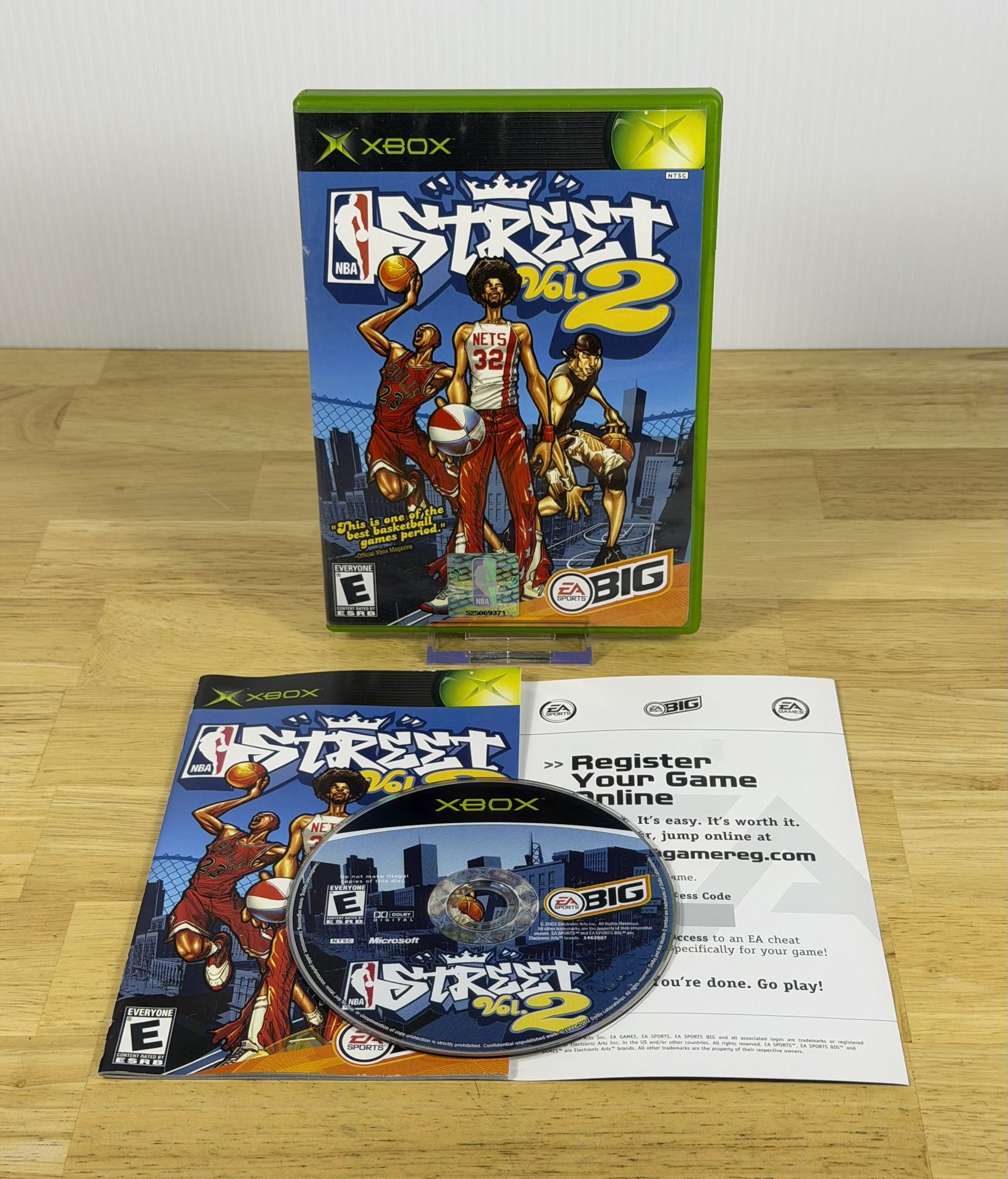 NBA Street Vol. 2 (Original Xbox) Black Label CIB Complete W/ Reg Card Tested!