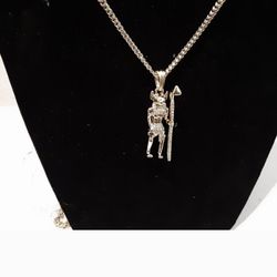 14k Gold-plated CZ Pendant With 30-in Chain