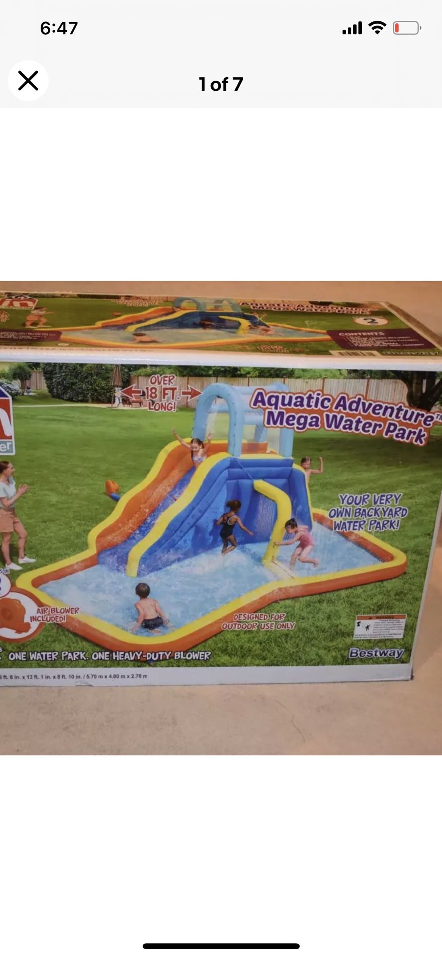 Fresno 🔥💦💦 The Aquatic Adventure™ Mega Water Park is the ideal backyard play experience. This inflatable water park features a safe and sturdy wate