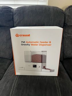 oneisall Automatic Cat Feeder and Water Dispenser, 36Cups/8.5L