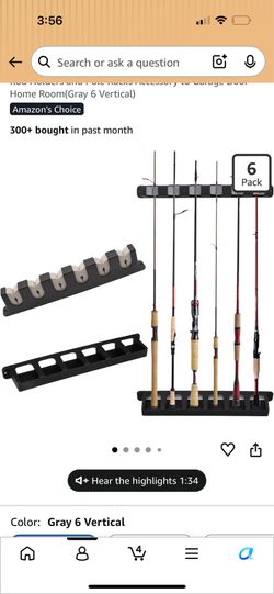 Fishing pole rack