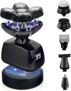 New Waterproof Electric Head Shaver