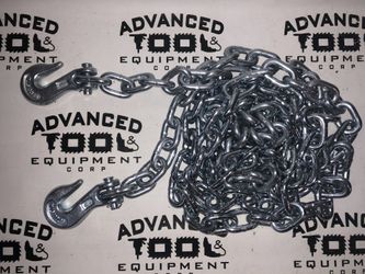 New 14’ GRADE 43 5400 LB DOT Towing Tow Chain w/ 2 Clevis Grab Hooks