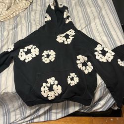 Black And White Denim Tears Hoodie XXL