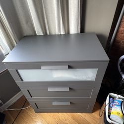 IKEA BRIMNES 3-Drawer Dresser – Gray – Must Go By Sunday 7/14!