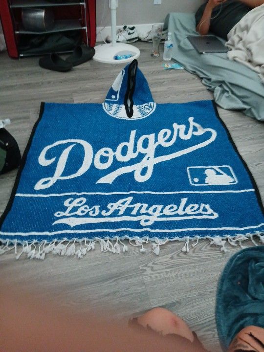 LA Dodgers hooded zarape (Hecho En Mexico)