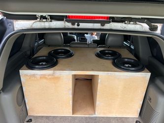 4 12” subwoofer box