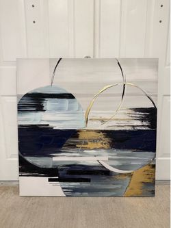 Abstract canvas picture frame