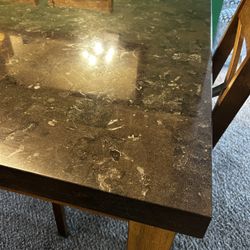 42x70 Granite Top dining Table 