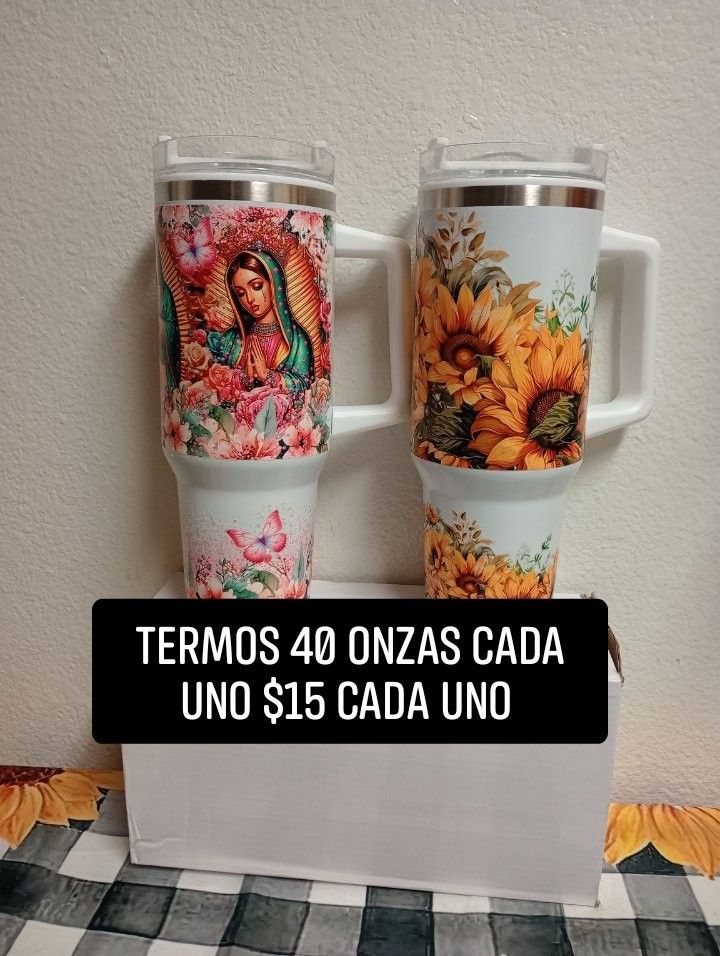 Nuevos Termos de 40 onzas cada Uno Para Bebidas Frías o Calientes