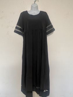 Black Mesh Style Dress (Size: S)