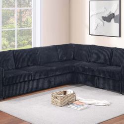 New Sectional Corduroy Sofa Couch! Free Delivery 🚚!