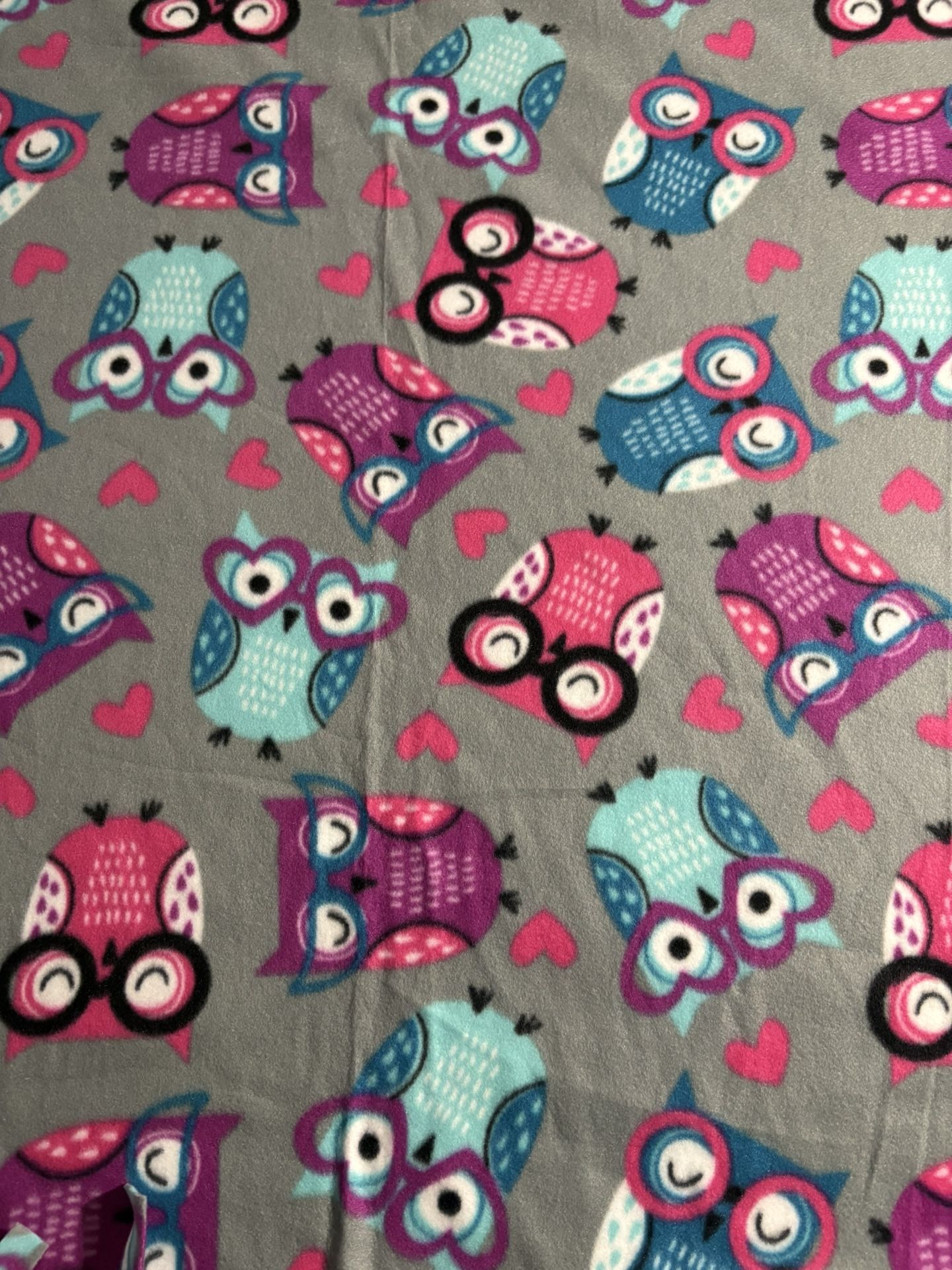 Colorful Owl Blanket