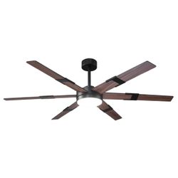 60 inch Large 6-Blade Ceiling Fan with Light