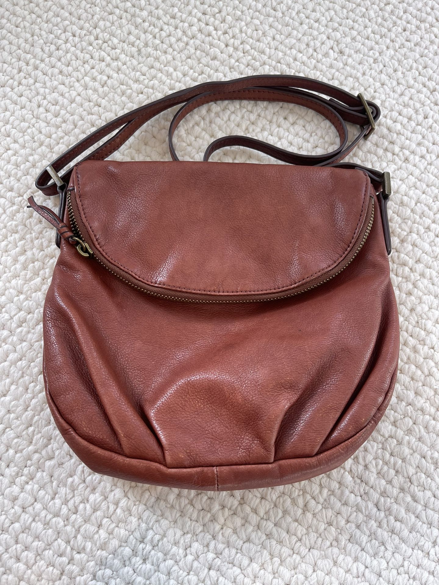 Margot Leather Hobo Crossbody Bag