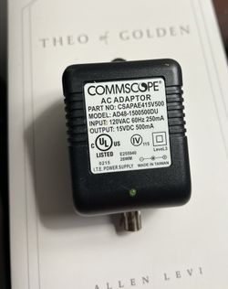 Commscope AC Adapter Power Supply Part# AD48-1500500DU Model# CSAPAE415V500 EUC