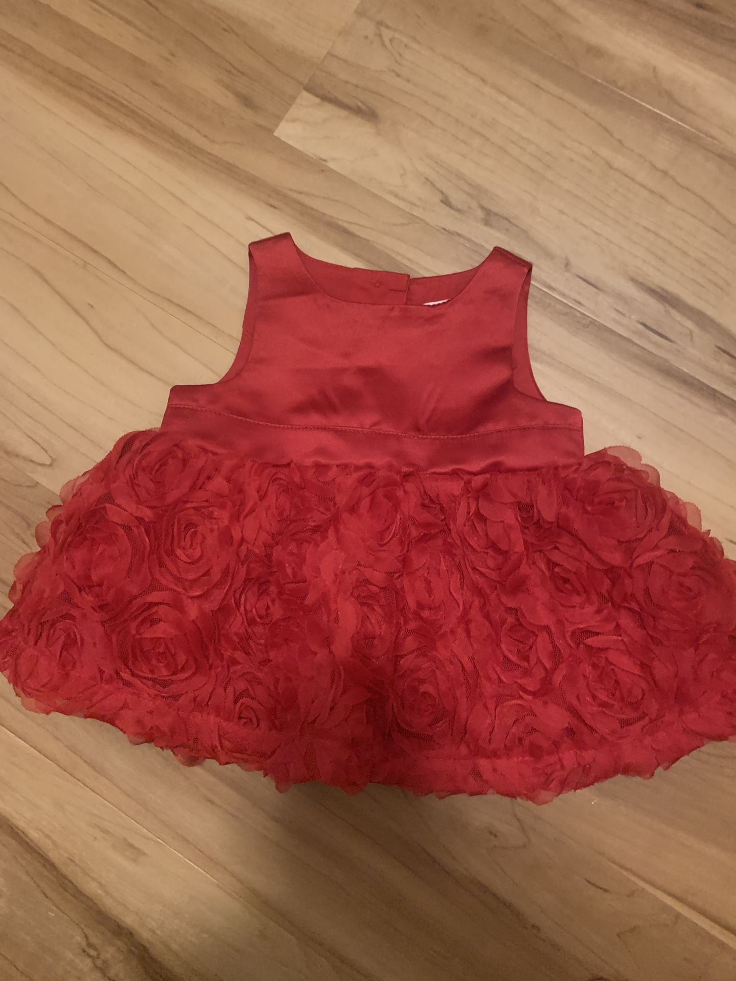 Baby girl dress flower red