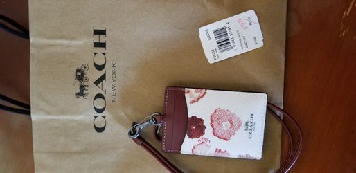 *NEW Coach New York lanyard/ID holder