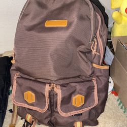 Timberland Backpack Prescott 2 Pocket Tombstone Hiking  Camping Brown 