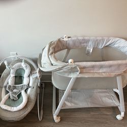 Bouncer And Bassinet 
