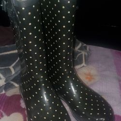 POLKA DOT RAIN BOOTS