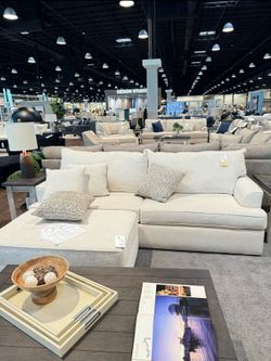Living spaces belinha II collection sleeper sofa with ottoman