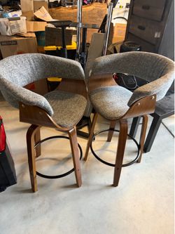 Two counter height chairs perfect condition