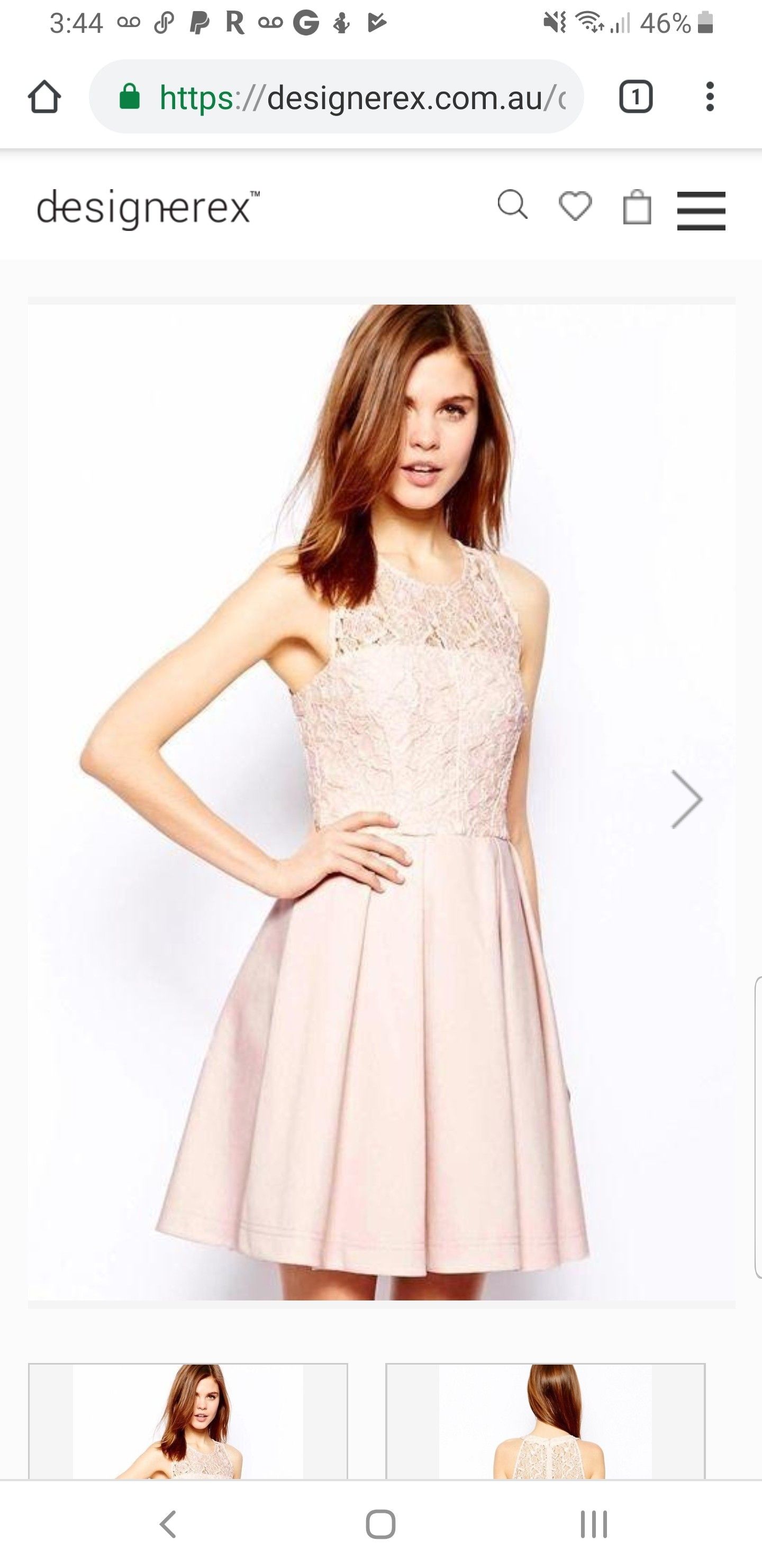 Karen Millen Blush Pink Dress, Size 6