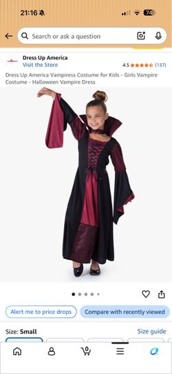 Visit the Store, Dress Up America Dress Up America Visit the Store 4.5 4.5 out of 5 stars (137) Dress Up America Vampiress Costume for Kids - Girls Va