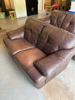Free Leather Couch set