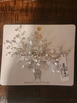 Silver Wedding Hair Piece