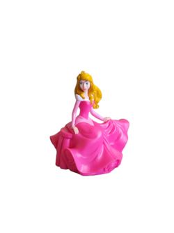 Aurora pink dress dance princess Sleeping Beauty toy figure 3" tall