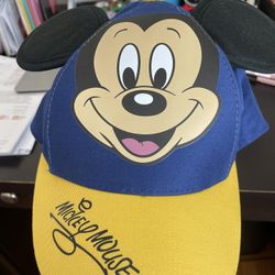 Disney Boys Mickey Mouse Baseball Cap with 3D Ears (Ages 2-7)