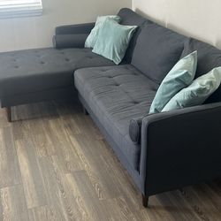 Grey Fabric Sofa 
