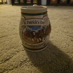 Budweiser St Patrick Day Stein 1996