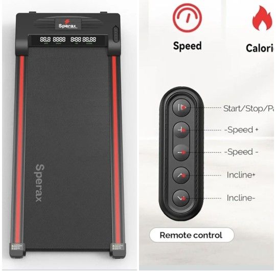 Treadmill Pad with Remote Control/Portable Treadmills for Home Office.