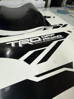 Bedside Decal for Toyota Tacoma TRD Off-Road black left + Right