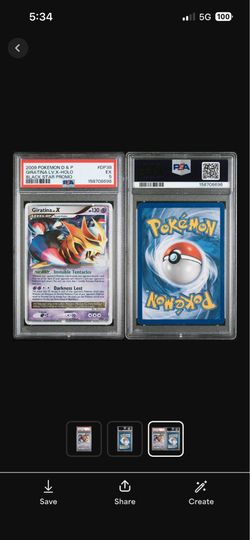 2009 POKEMON DIAMOND & PEARL BLACK STAR PROMO GIRATINA LV.X-HOLO DP38