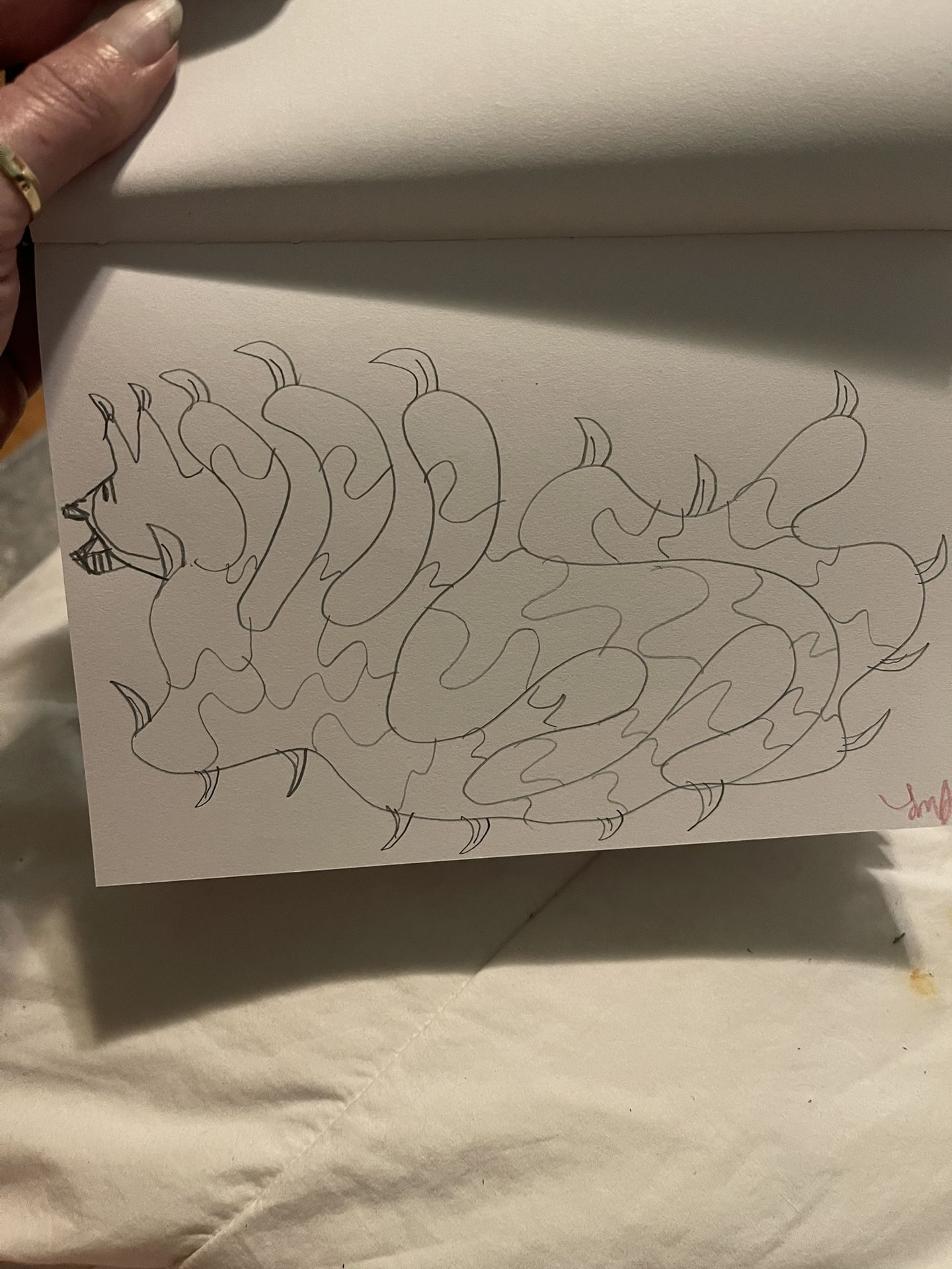 Chinese Dragon Pencil Drawing New