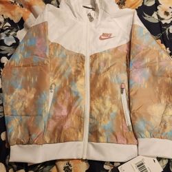 Nike Little Kids' Printed Jacket in Brown 36L943-X5C Size 6X
