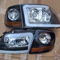 97-03 Ford F150/Expedition Led C-Bar Headlights 