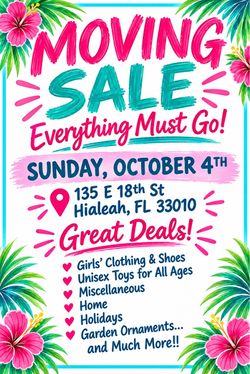 MOVING SALE!!!