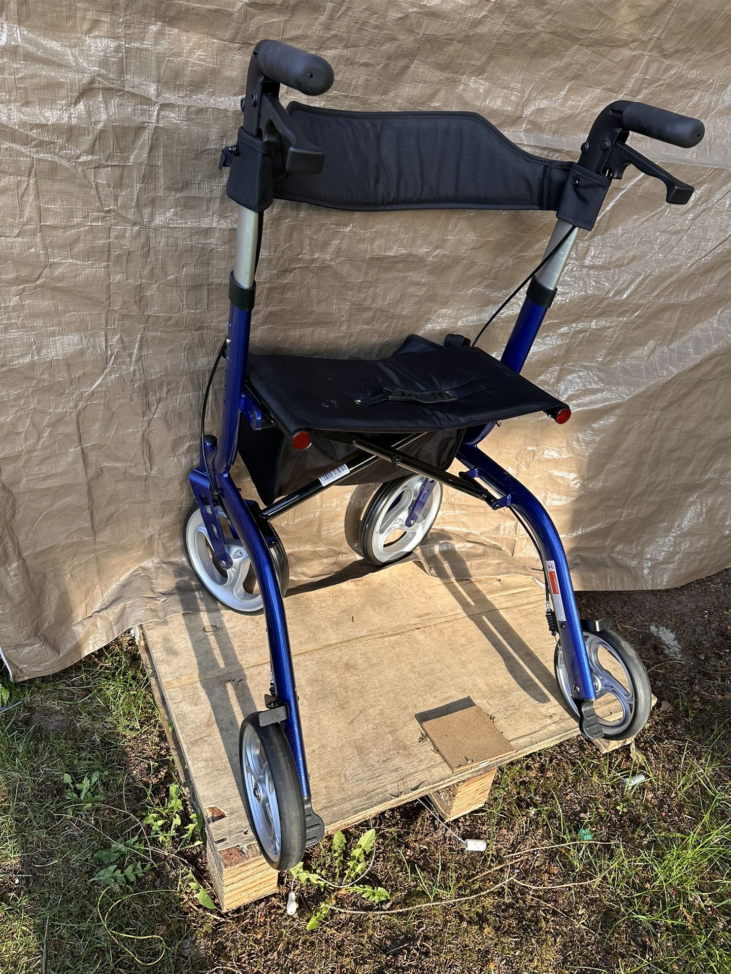 Nova Lightweight Rolling Walker with Seat & Storage – Like New