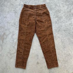 Vintage 80’s Cherokee Corduroy Brown Pants Sz 27x27