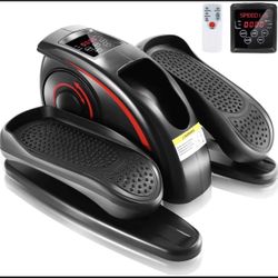 ANCHEER Under Desk Cycle, Indoor Mini Pedal Exerciser, Under Desk Bike Elliptical Machine with Built in Display Monitor