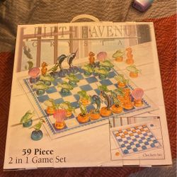 Fifth Avenue Crystal Chess And Checkers Set