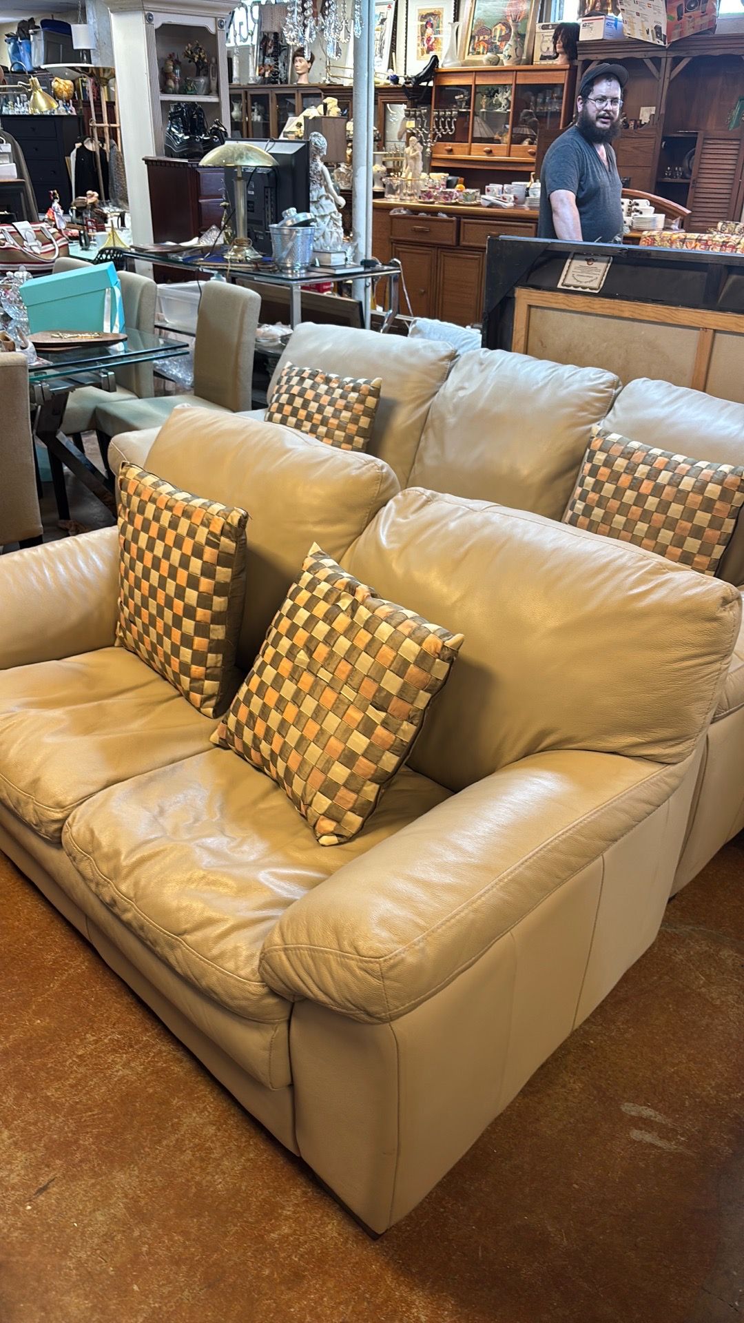 Couch Set leather with bed