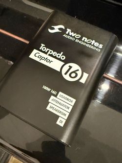 Two Notes Torpedo Captor 16 — 16Ω / 100W Reactive Load Box + Attenuator + DI